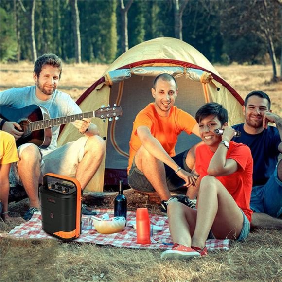 Wireless Microphone, Dynamic Karaoke Microphone with Receiver and Anti-Slip Ring - Picture 7 of 7